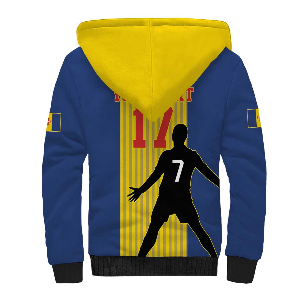 Custom Portugal Maderia Football Sherpa Hoodie Sporty Style
