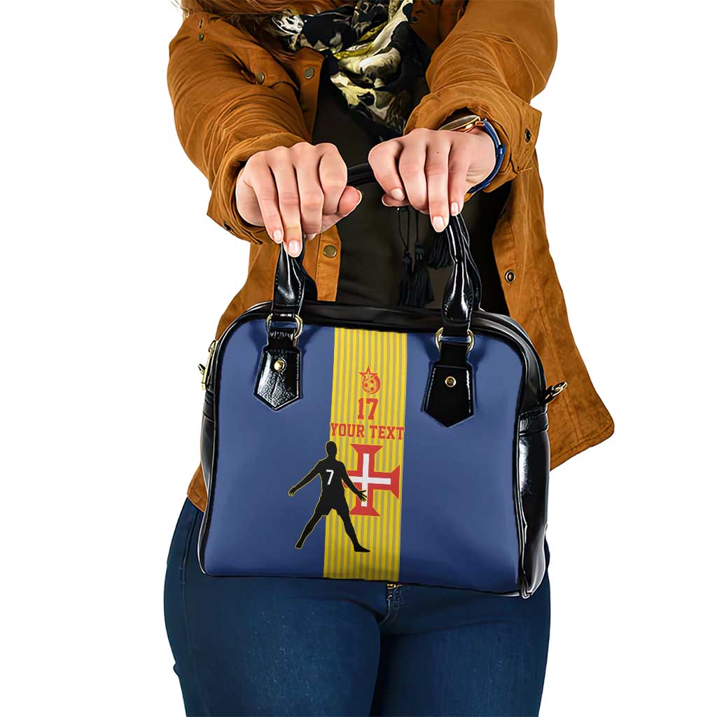 Custom Portugal Maderia Football Shoulder Handbag Sporty Style