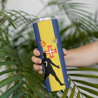 Custom Portugal Maderia Football Skinny Tumbler Sporty Style