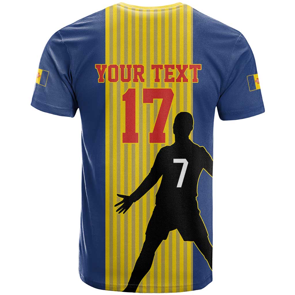 Custom Portugal Maderia Football T Shirt Sporty Style