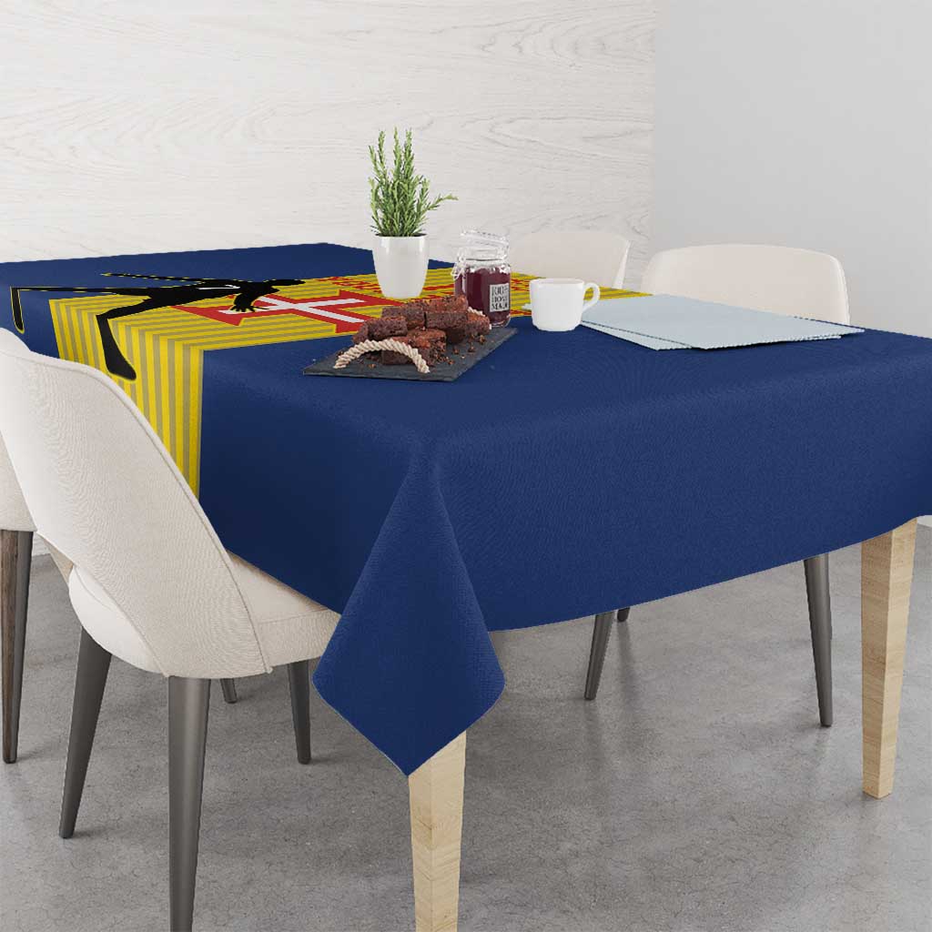 Custom Portugal Maderia Football Tablecloth Sporty Style