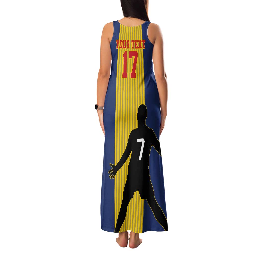 Custom Portugal Maderia Football Tank Maxi Dress Sporty Style