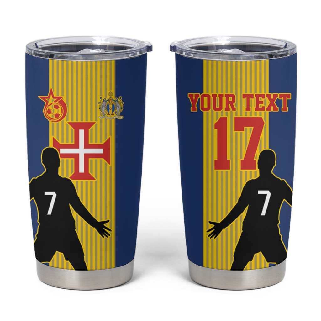 Custom Portugal Maderia Football Tumbler Cup Sporty Style
