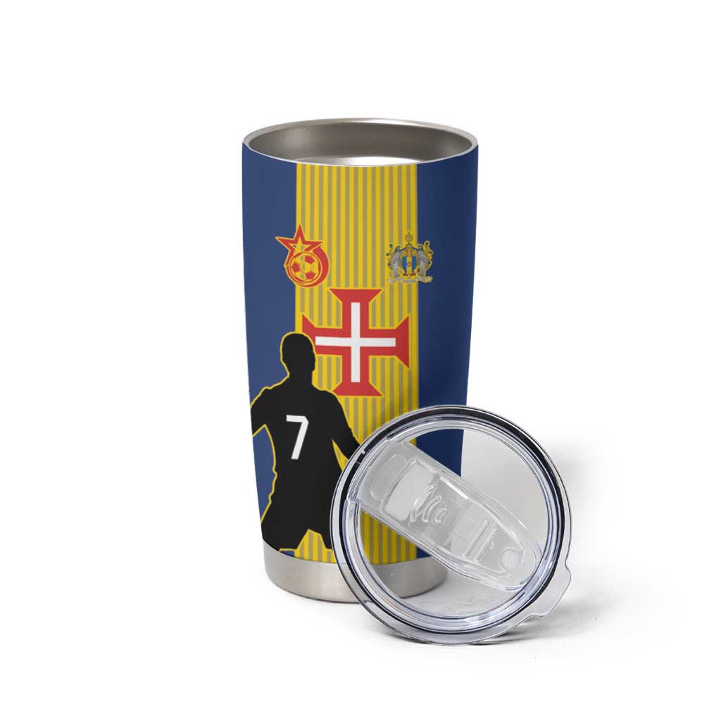 Custom Portugal Maderia Football Tumbler Cup Sporty Style