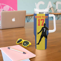 Custom Portugal Maderia Football Tumbler With Handle Sporty Style