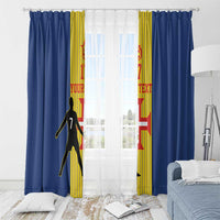 Custom Portugal Maderia Football Window Curtain Sporty Style
