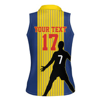 Custom Portugal Maderia Football Women Sleeveless Polo Shirt Sporty Style