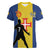 Custom Portugal Maderia Football Women V-Neck T-Shirt Sporty Style
