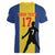 Custom Portugal Maderia Football Women V-Neck T-Shirt Sporty Style