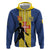 Custom Portugal Maderia Football Zip Hoodie Sporty Style