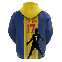 Custom Portugal Maderia Football Zip Hoodie Sporty Style