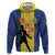 Custom Portugal Maderia Football Zip Hoodie Sporty Style
