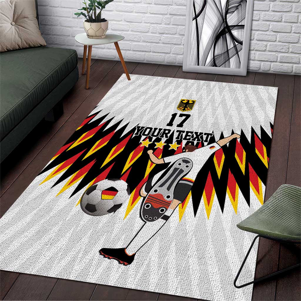 Custom Germany Football Area Rug Sporty Style