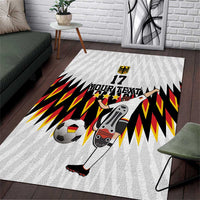 Custom Germany Football Area Rug Sporty Style