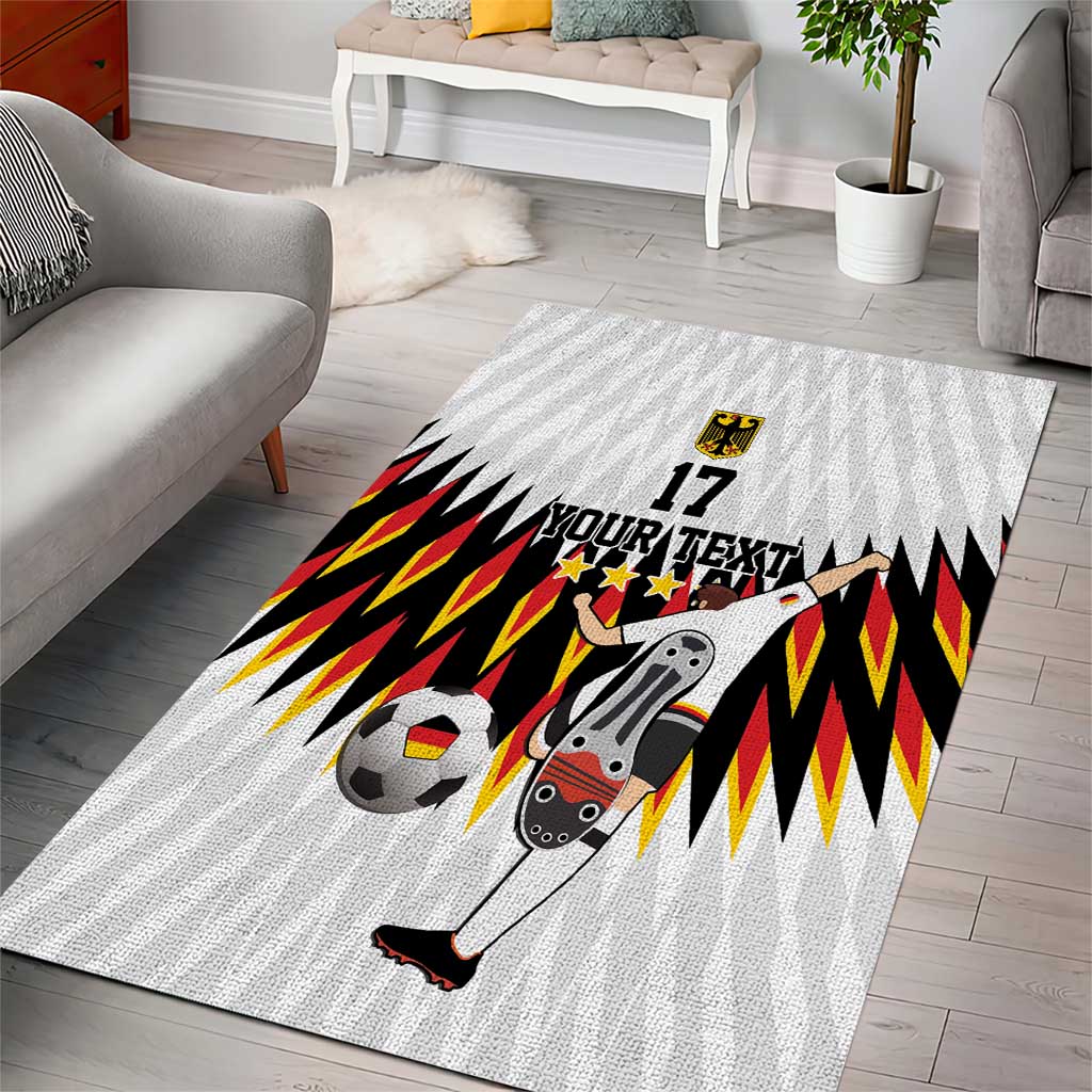 Custom Germany Football Area Rug Sporty Style