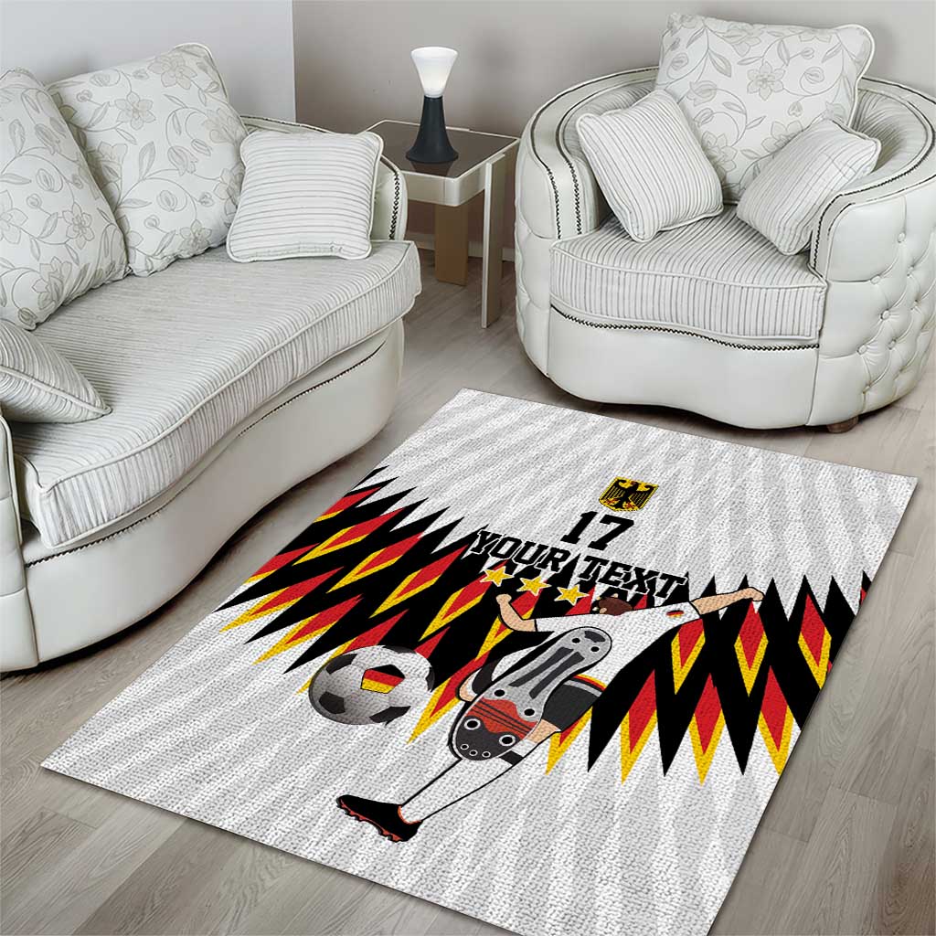 Custom Germany Football Area Rug Sporty Style