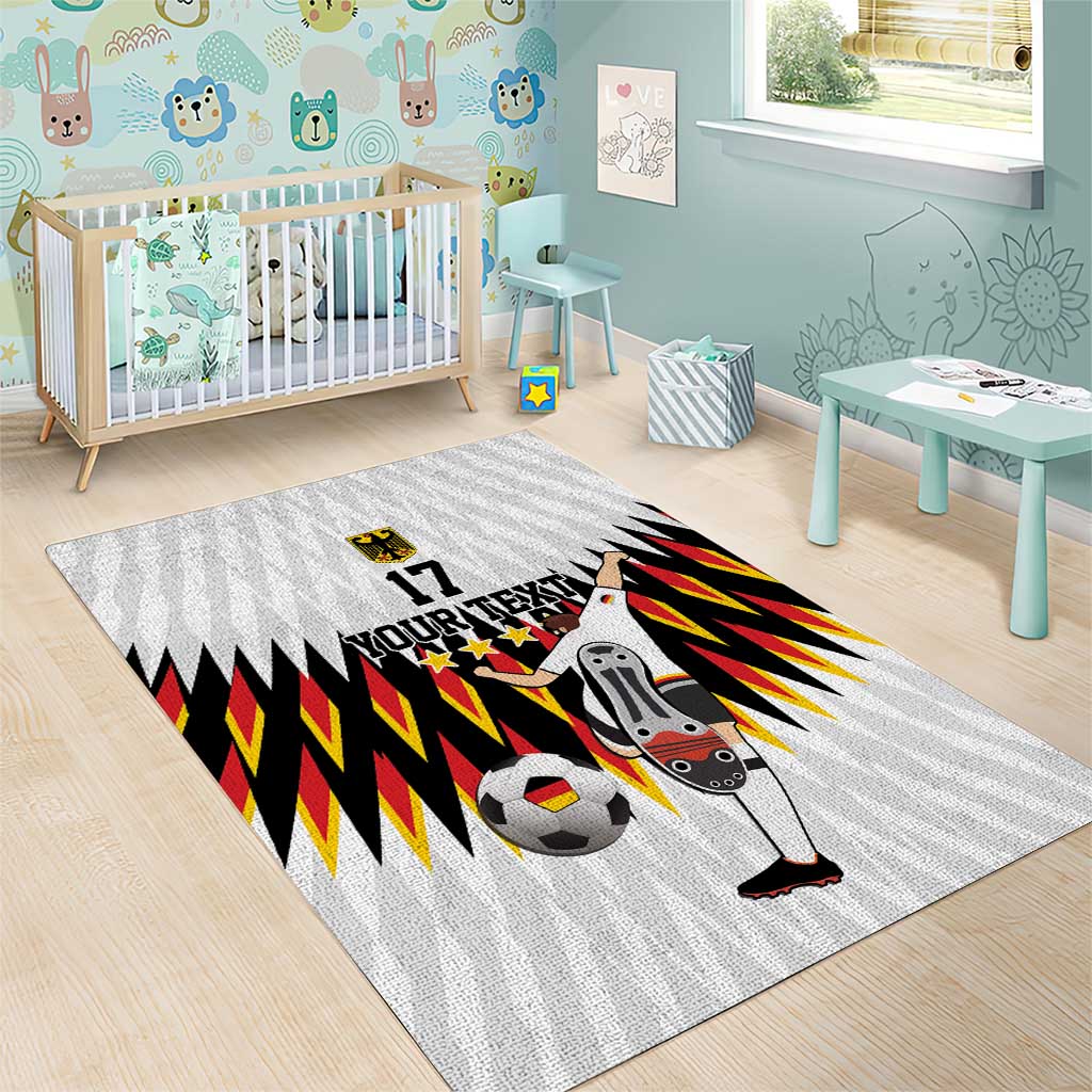Custom Germany Football Area Rug Sporty Style