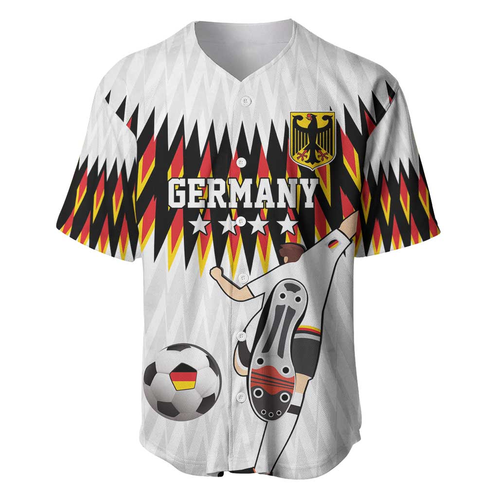 Custom Germany Football Baseball Jersey Sporty Style