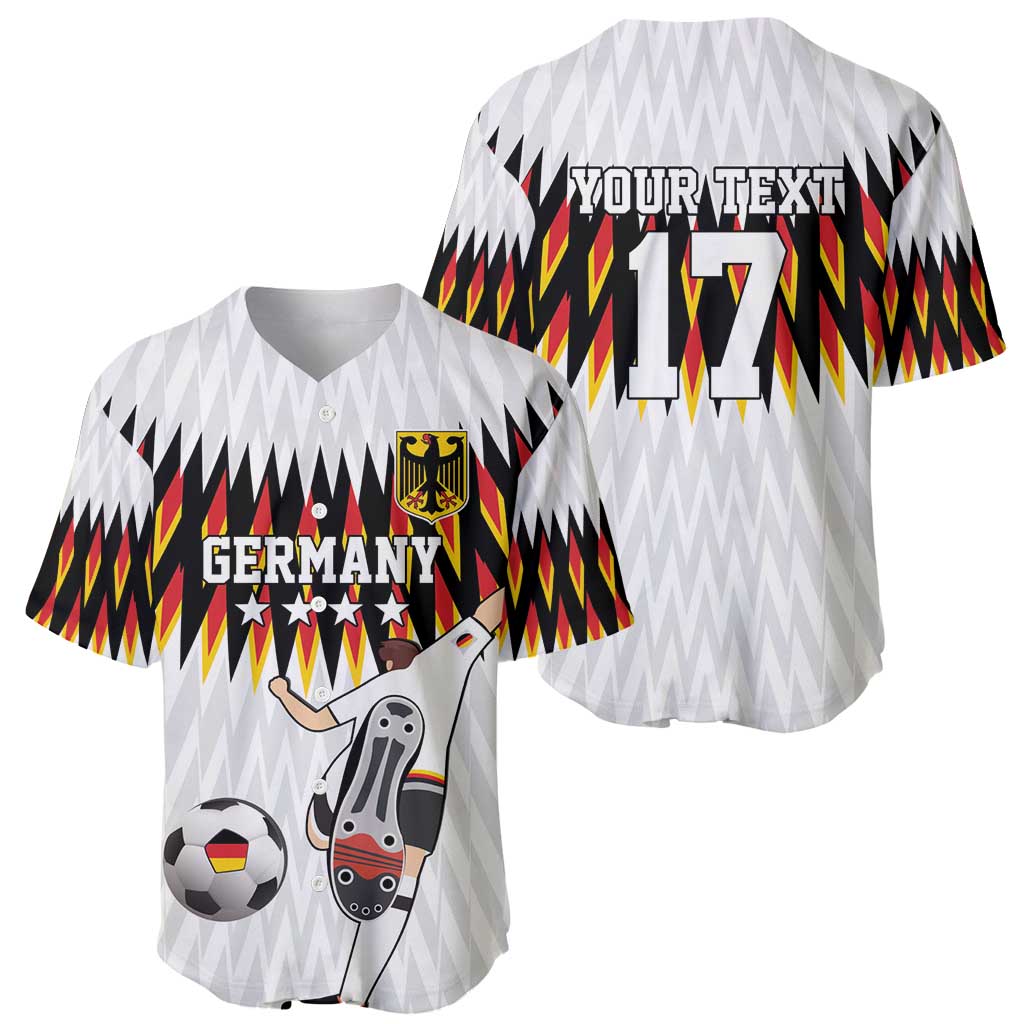 Custom Germany Football Baseball Jersey Sporty Style