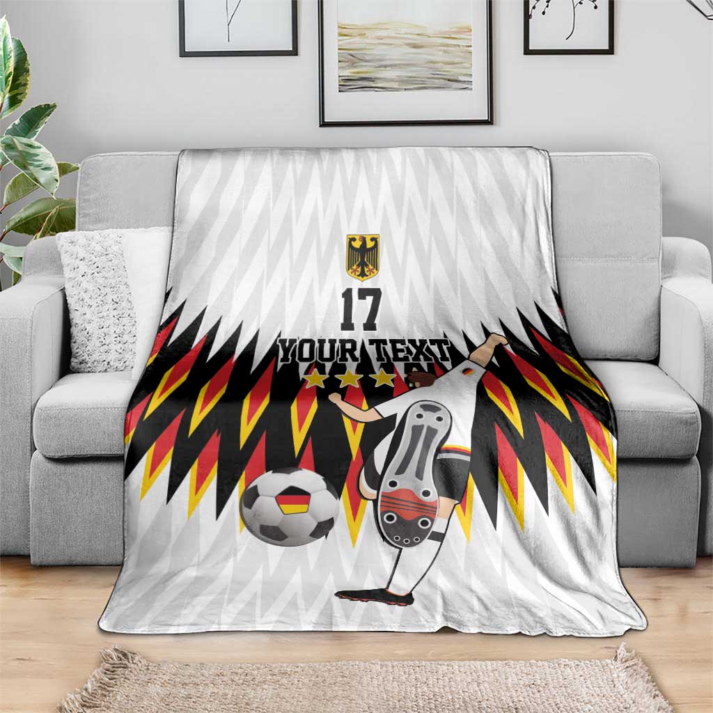 Custom Germany Football Blanket Sporty Style