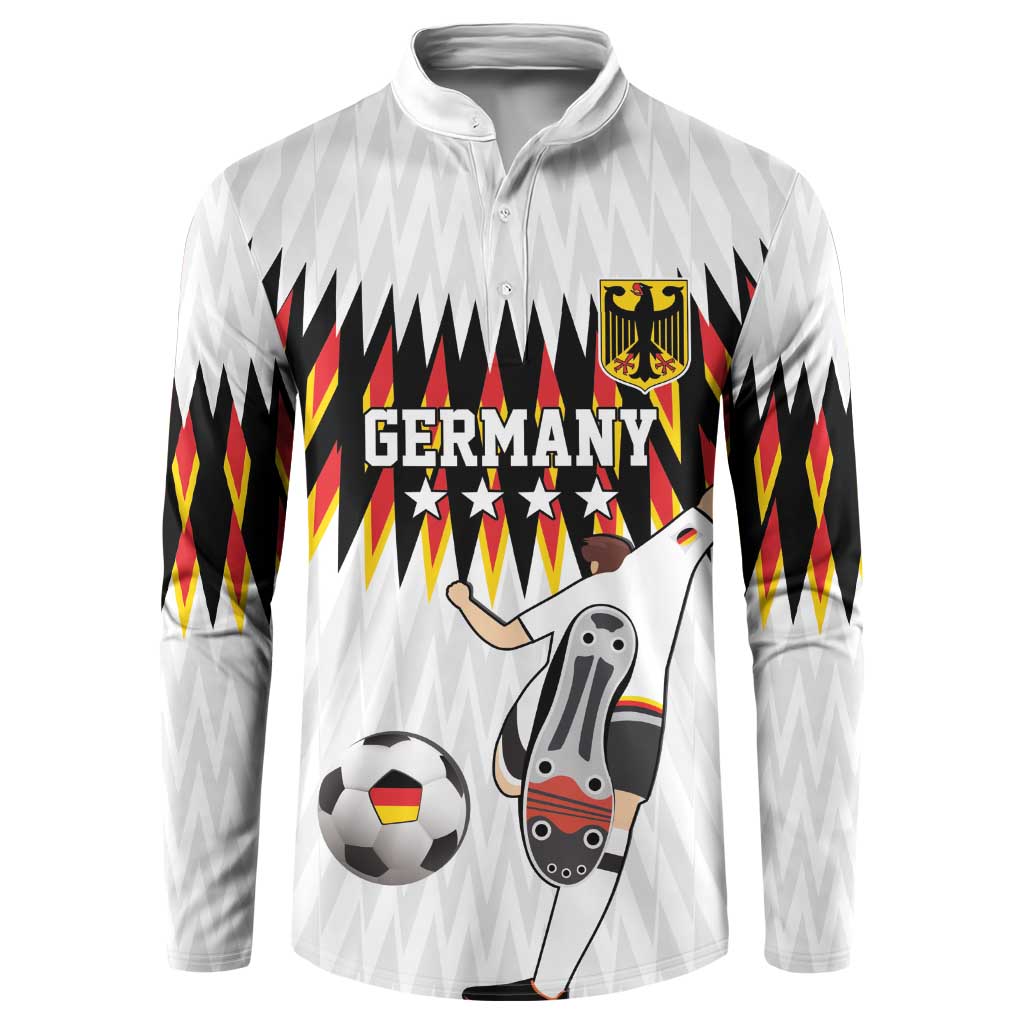 Custom Germany Football Button Sweatshirt Sporty Style
