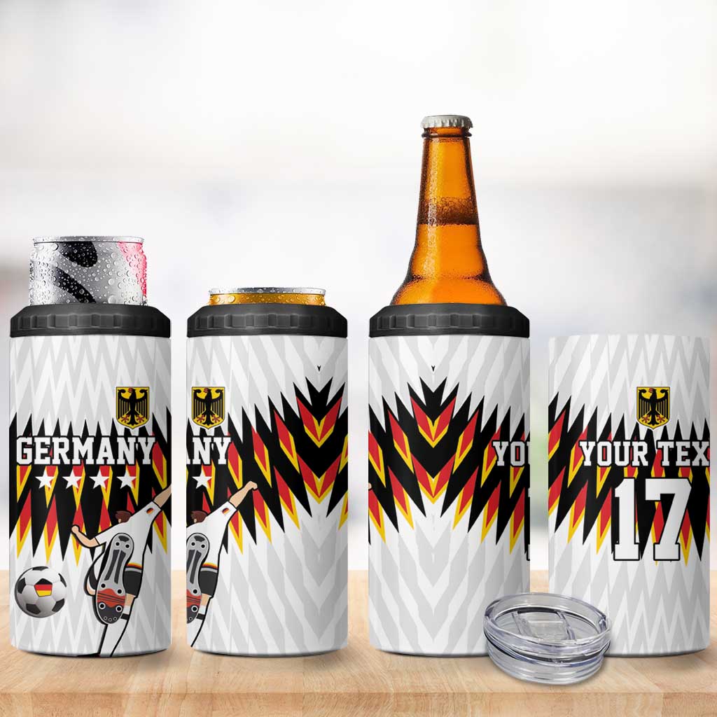 Custom Germany Football 4 in 1 Can Cooler Tumbler Sporty Style