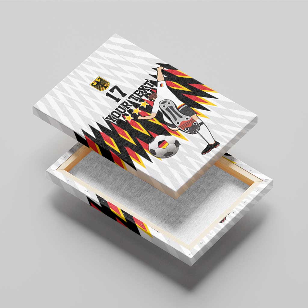Custom Germany Football Canvas Wall Art Sporty Style