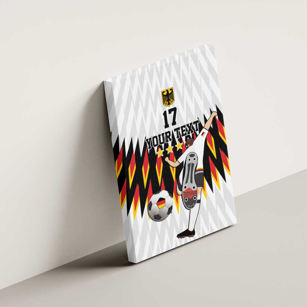 Custom Germany Football Canvas Wall Art Sporty Style