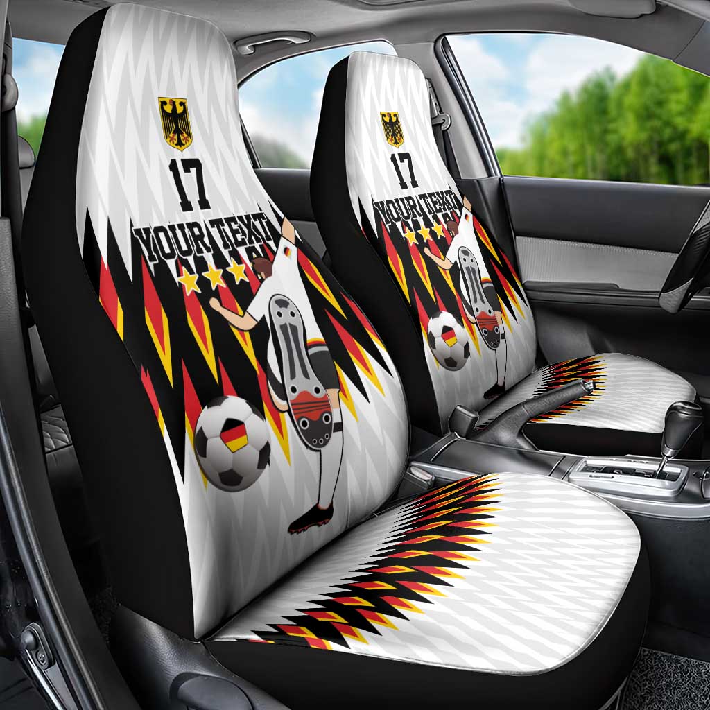 Custom Germany Football Car Seat Cover Sporty Style