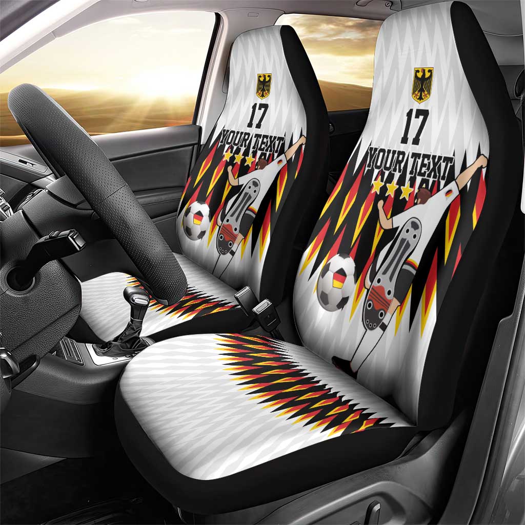 Custom Germany Football Car Seat Cover Sporty Style