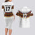 Custom Germany Football Couples Matching Long Sleeve Bodycon Dress and Hawaiian Shirt Sporty Style