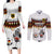 Custom Germany Football Couples Matching Long Sleeve Bodycon Dress and Long Sleeve Button Shirt Sporty Style