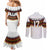Custom Germany Football Couples Matching Mermaid Dress and Long Sleeve Button Shirt Sporty Style
