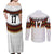 Custom Germany Football Couples Matching Off Shoulder Maxi Dress and Long Sleeve Button Shirt Sporty Style