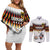 Custom Germany Football Couples Matching Off Shoulder Short Dress and Long Sleeve Button Shirt Sporty Style