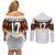 Custom Germany Football Couples Matching Off Shoulder Short Dress and Long Sleeve Button Shirt Sporty Style