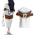 Custom Germany Football Couples Matching Off The Shoulder Long Sleeve Dress and Hawaiian Shirt Sporty Style