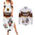Custom Germany Football Couples Matching Summer Maxi Dress and Long Sleeve Button Shirt Sporty Style