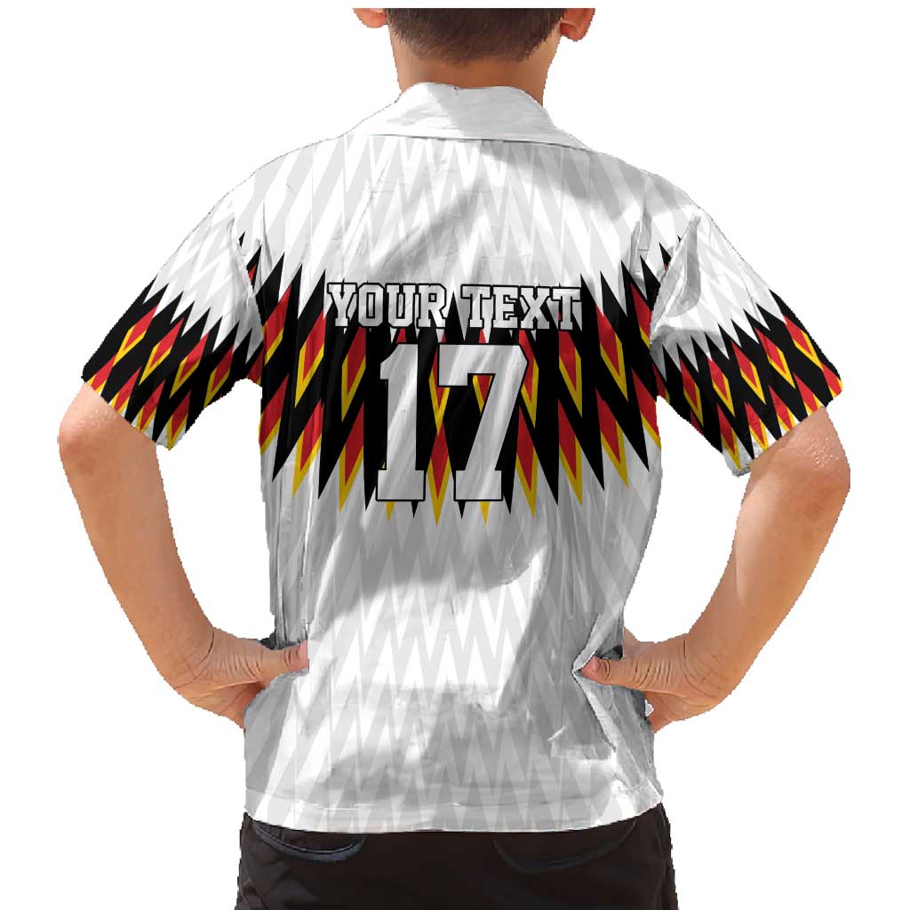 Custom Germany Football Family Matching Mermaid Dress and Hawaiian Shirt Sporty Style