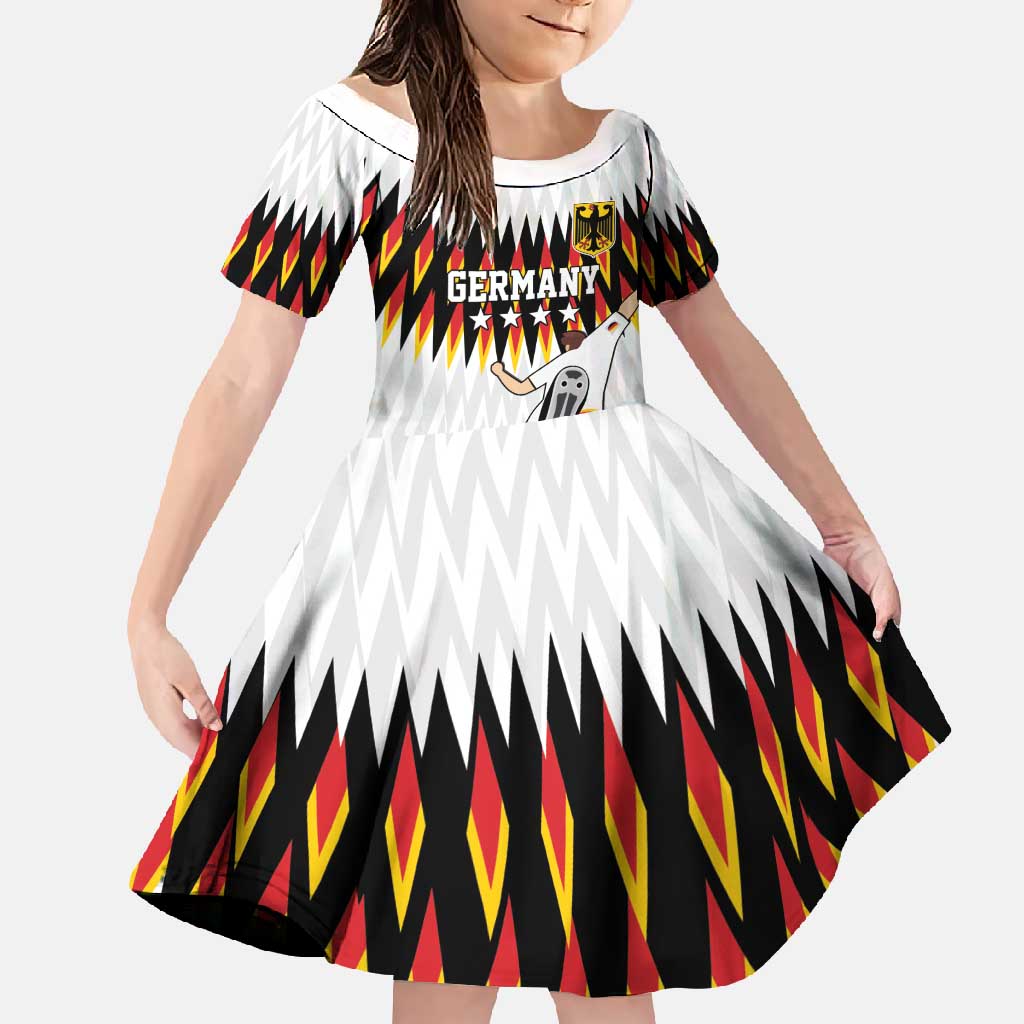 Custom Germany Football Family Matching Mermaid Dress and Hawaiian Shirt Sporty Style