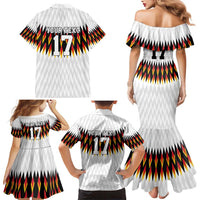 Custom Germany Football Family Matching Mermaid Dress and Hawaiian Shirt Sporty Style
