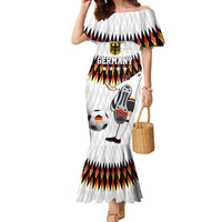 Custom Germany Football Family Matching Mermaid Dress and Hawaiian Shirt Sporty Style