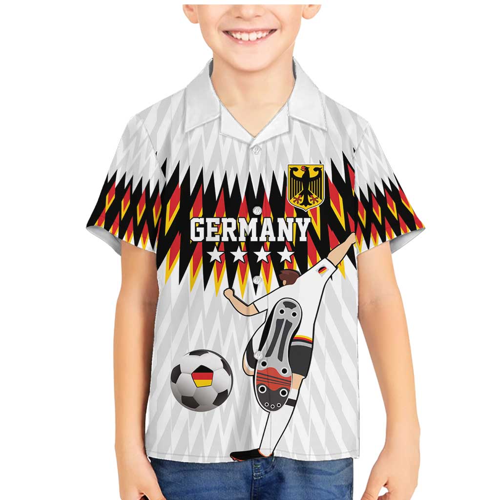 Custom Germany Football Family Matching Mermaid Dress and Hawaiian Shirt Sporty Style