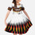 Custom Germany Football Family Matching Off The Shoulder Long Sleeve Dress and Hawaiian Shirt Sporty Style