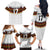 Custom Germany Football Family Matching Off The Shoulder Long Sleeve Dress and Hawaiian Shirt Sporty Style
