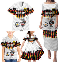 Custom Germany Football Family Matching Puletasi and Hawaiian Shirt Sporty Style