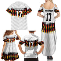 Custom Germany Football Family Matching Summer Maxi Dress and Hawaiian Shirt Sporty Style