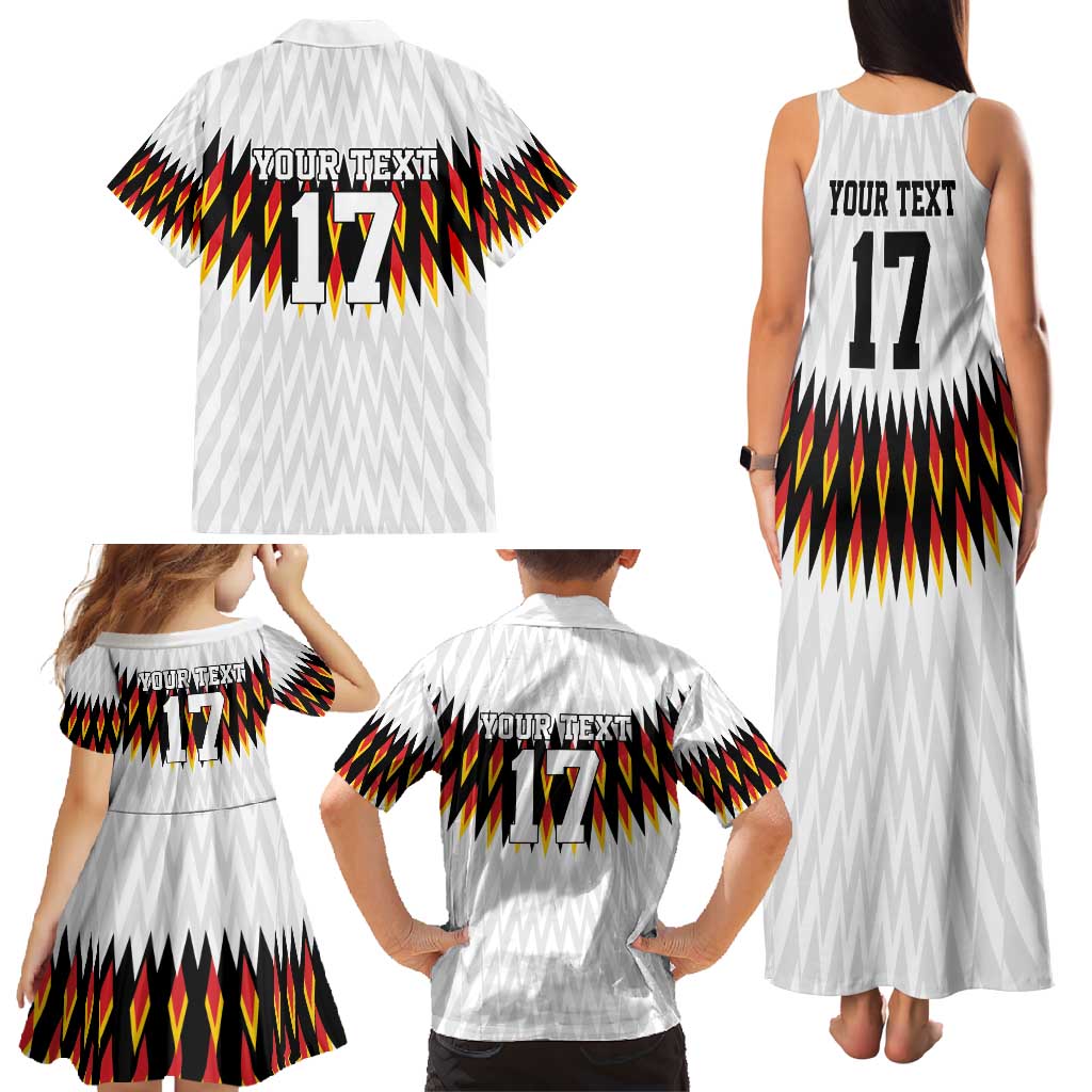 Custom Germany Football Family Matching Tank Maxi Dress and Hawaiian Shirt Sporty Style