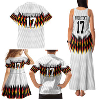 Custom Germany Football Family Matching Tank Maxi Dress and Hawaiian Shirt Sporty Style