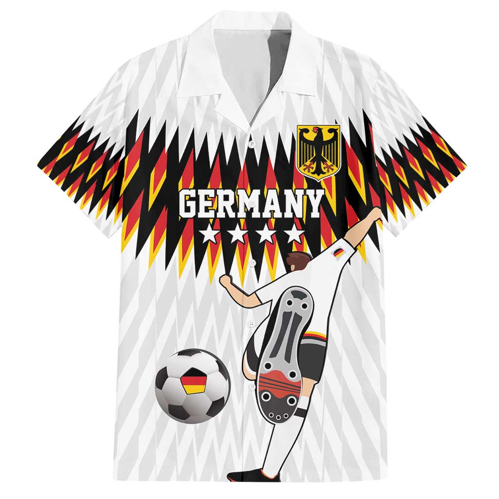 Custom Germany Football Hawaiian Shirt Sporty Style